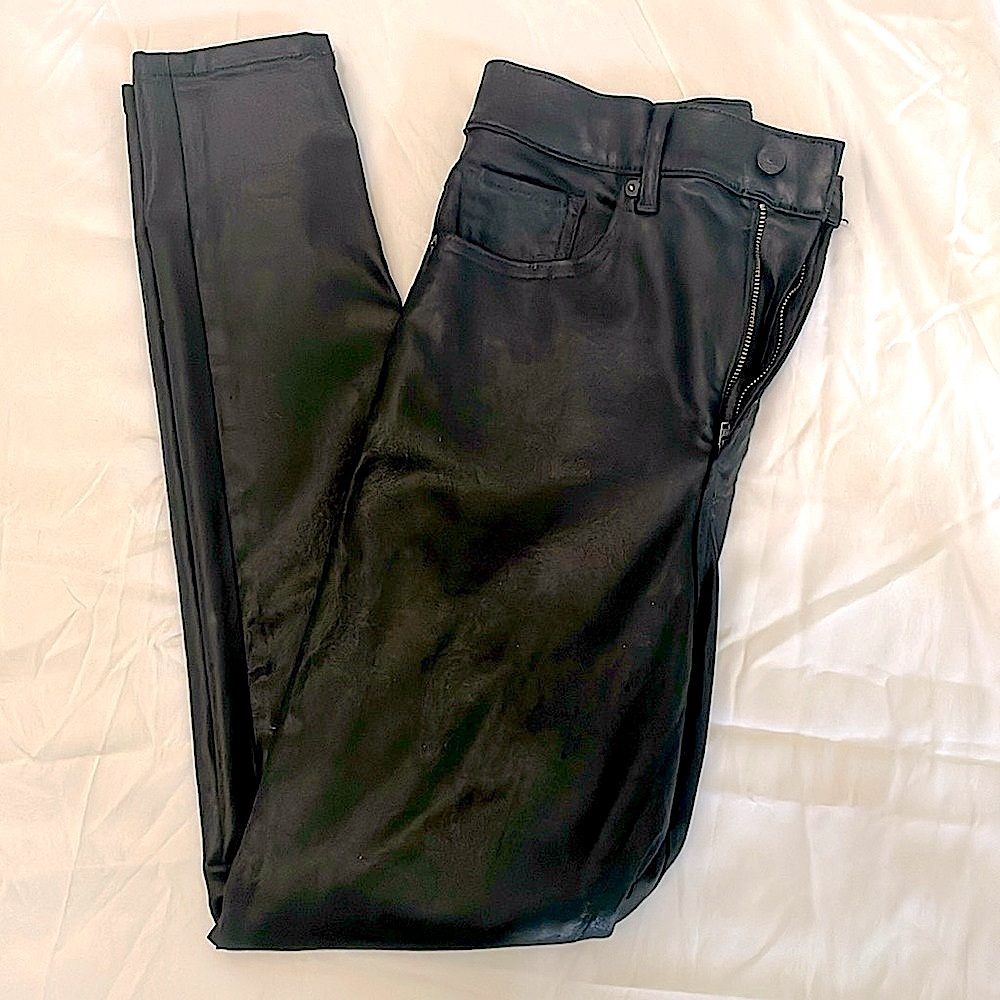 Express Women's Black Super High Rise Skinny Fit Stretch Jeans, Size 4